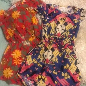 LulaRoe bundle of two sz 2 Maes Disney Collection